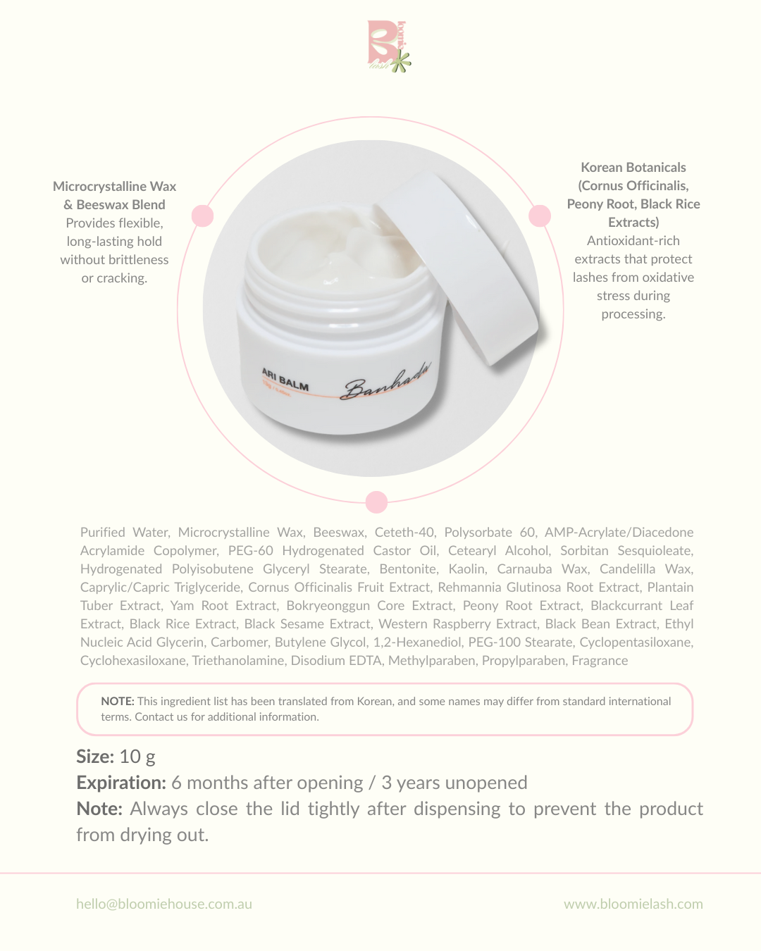 BANHADA BAM BARA BAM EYELASH CLINIC BALM