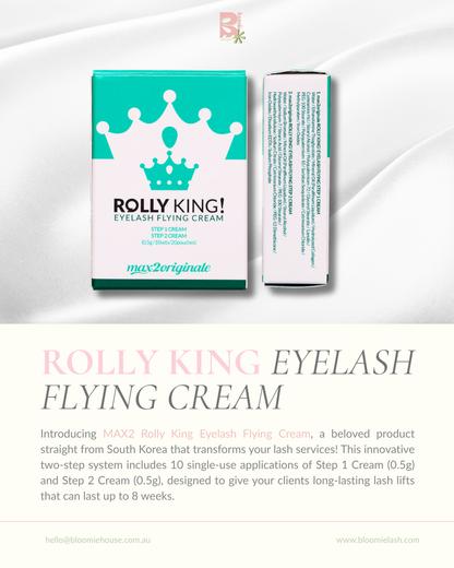 ROLLY KING EYELASH FLYING CREAM / Brow Lamination CREAM 10 X STEP 1 & STEP 2 Set