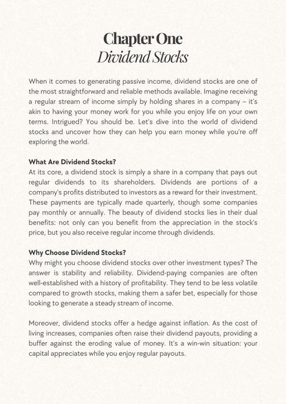 Earn Passive Income & Live Your  Best Life