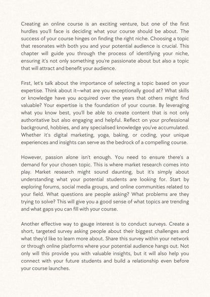 Create & Launch Your Online Course