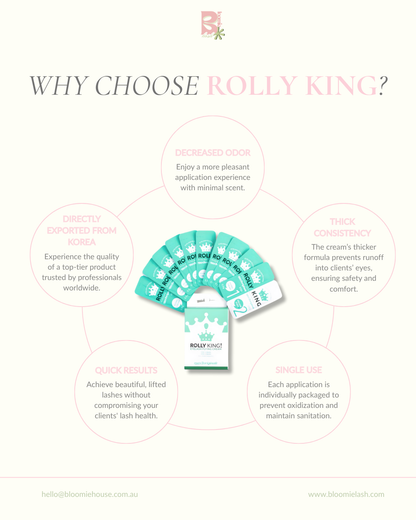 ROLLY KING EYELASH FLYING CREAM / Brow Lamination CREAM 10 X STEP 1 & STEP 2 Set